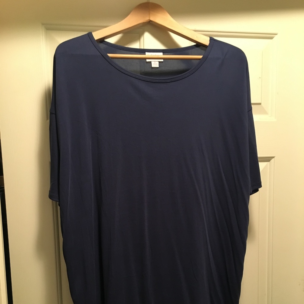 Lularoe Irma navy blue small